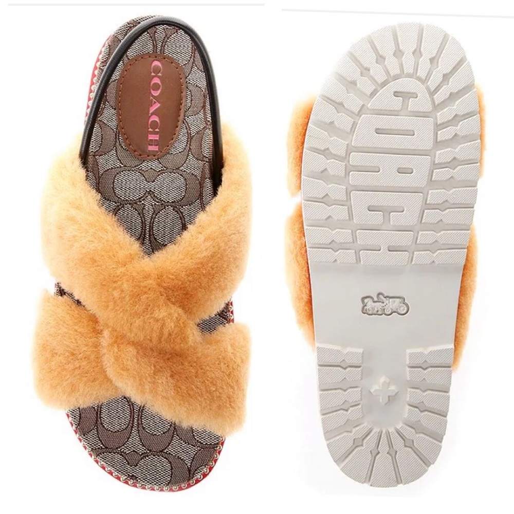 COACH
Tally Shearling Sling Sandals🍎 - Picture 4 of 6
